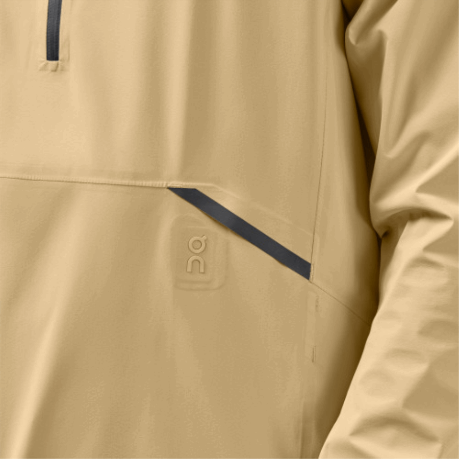 On Running Impermeable Anorak Camel
