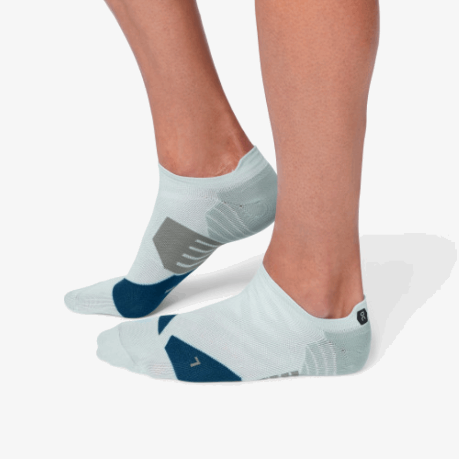 En Correr Bajo Calcetín Gris-denim