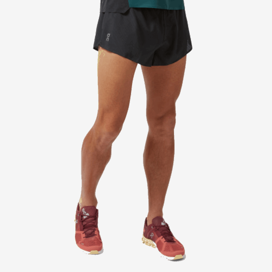 On Running Race Shorts Hombre Negro