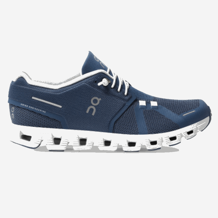 On Running Cloud 5 Denim-blanco