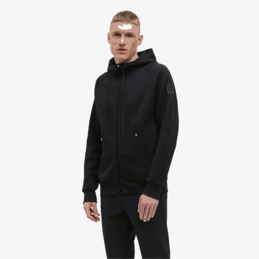 On Running Sudadera Con Cremallera Hombre Negro