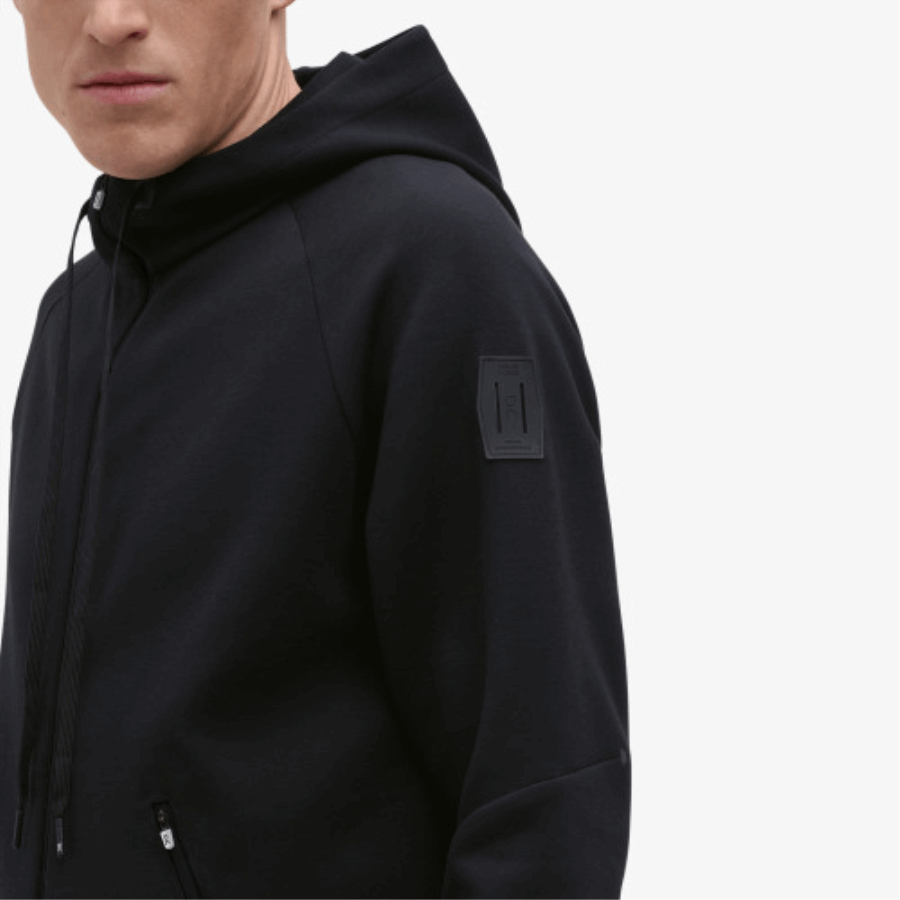 On Running Sudadera Con Cremallera Hombre Negro