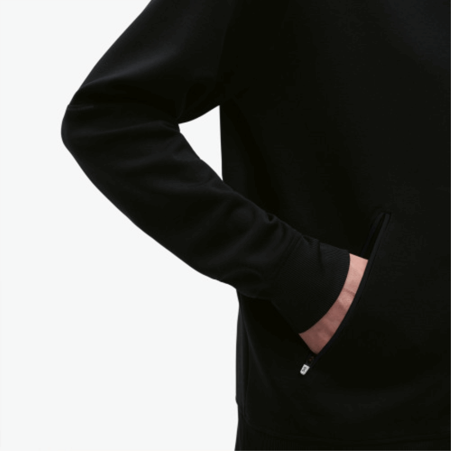 On Running Sudadera Con Cremallera Hombre Negro