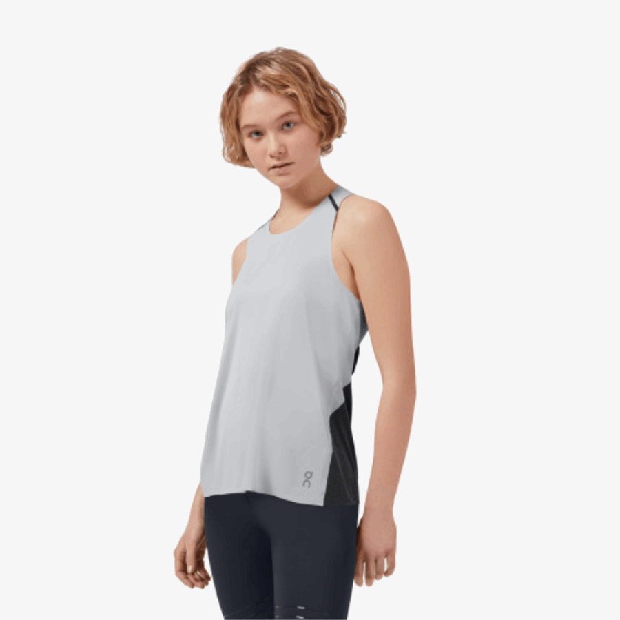 En Camiseta Sin Mangas Para Correr Negro Glaciar