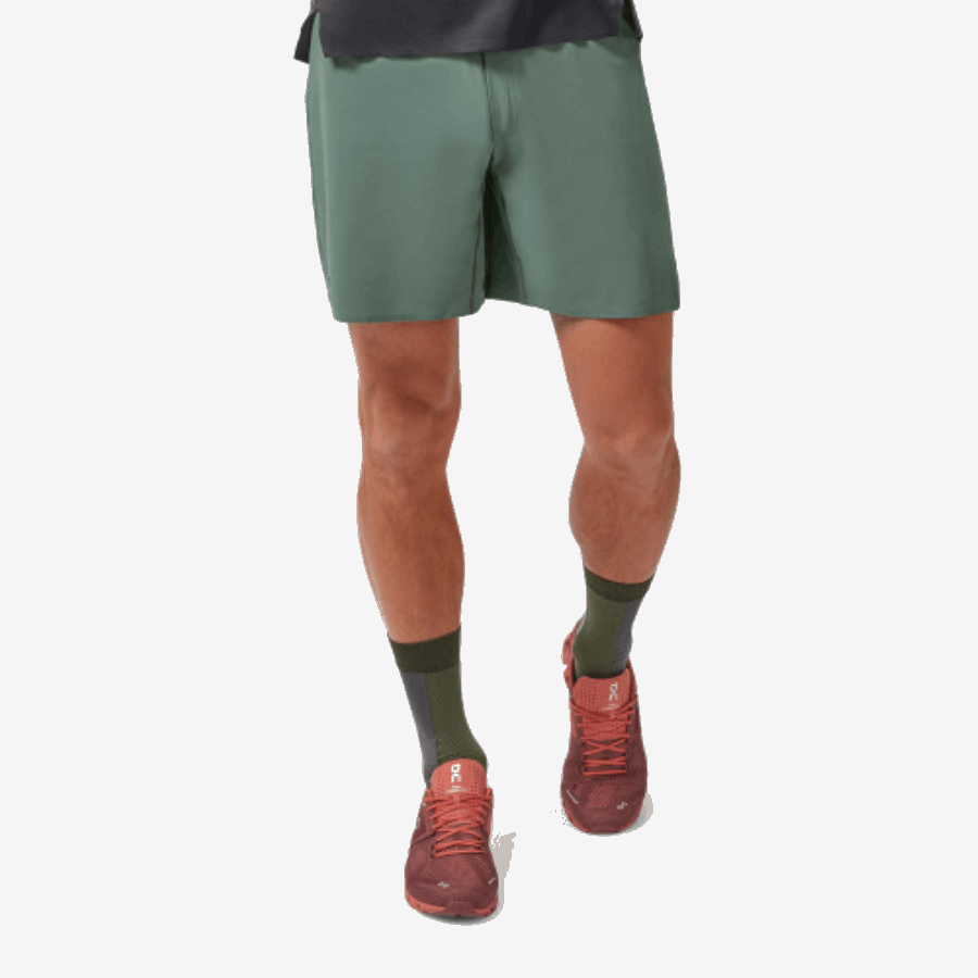 Pantalones Cortos Ligeros On Running Verde Oliva