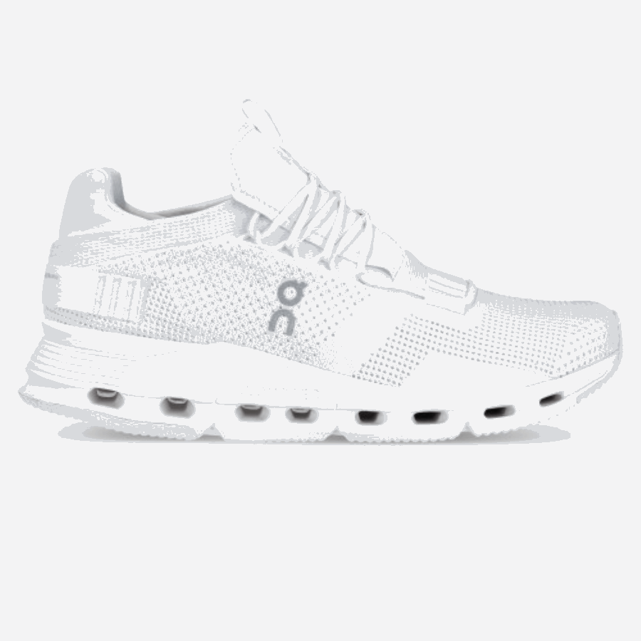 En Correr Cloudnova Hombres Todo Blanco