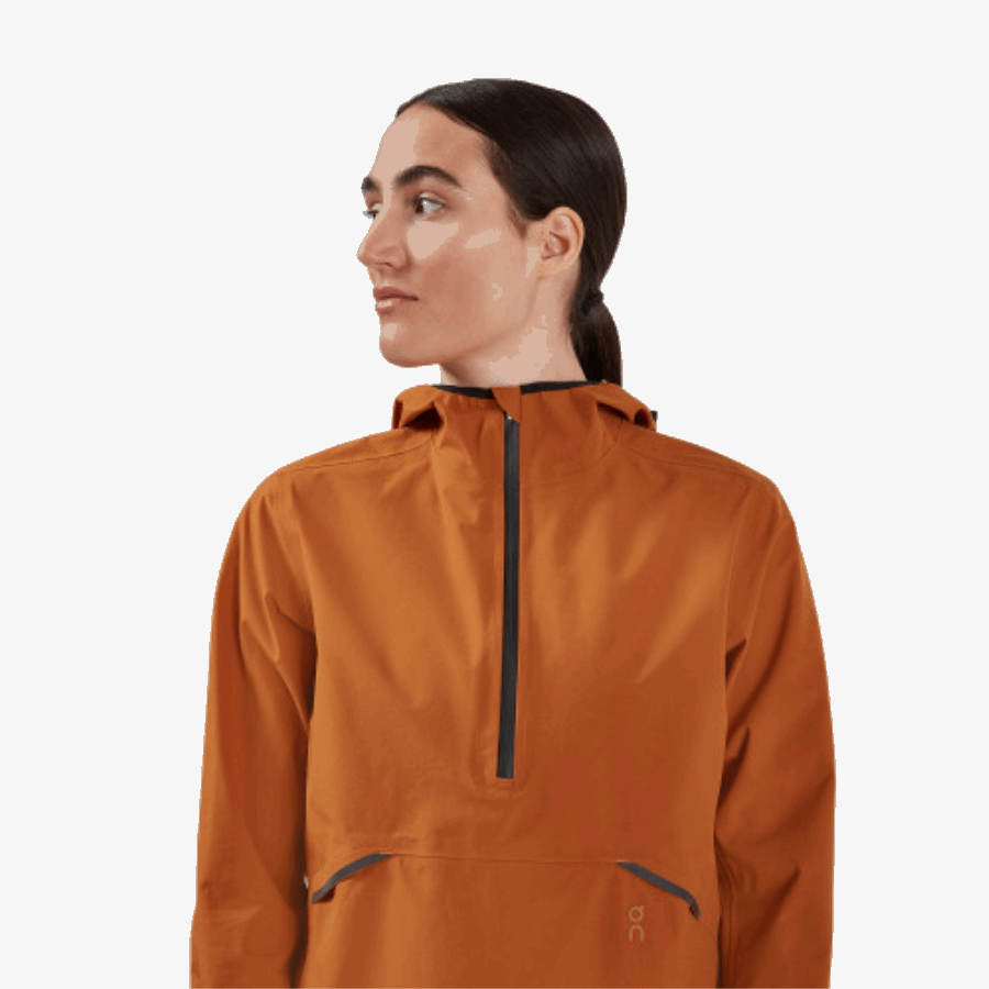 On Running Impermeable Anorak Pecan