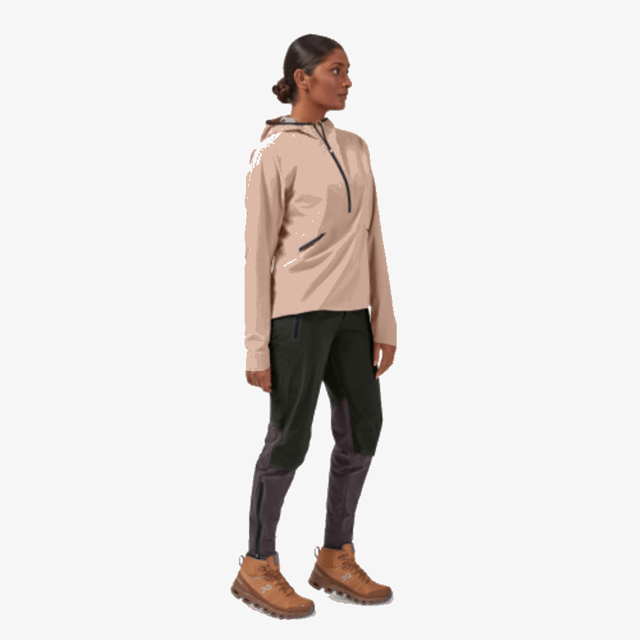 Anorak Impermeable On Running Rosa Marrón