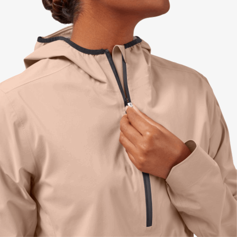Anorak Impermeable On Running Rosa Marrón