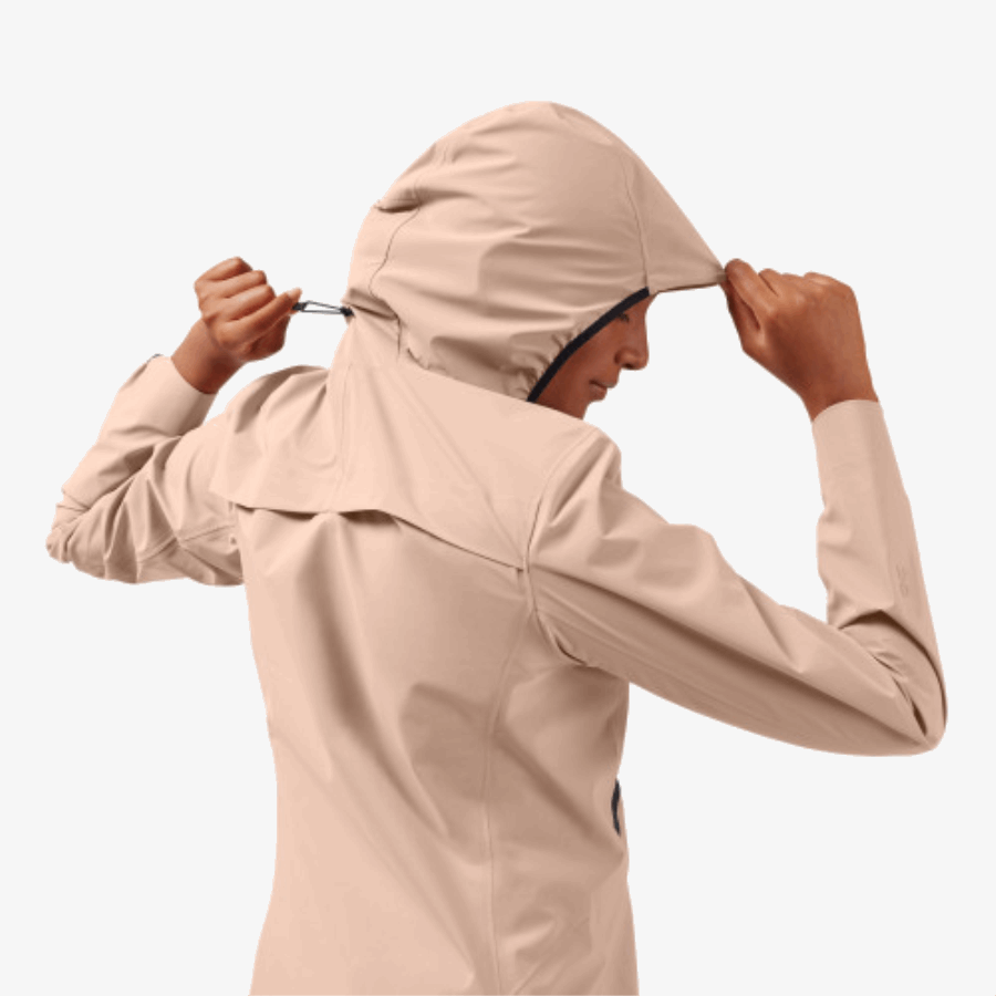 Anorak Impermeable On Running Rosa Marrón